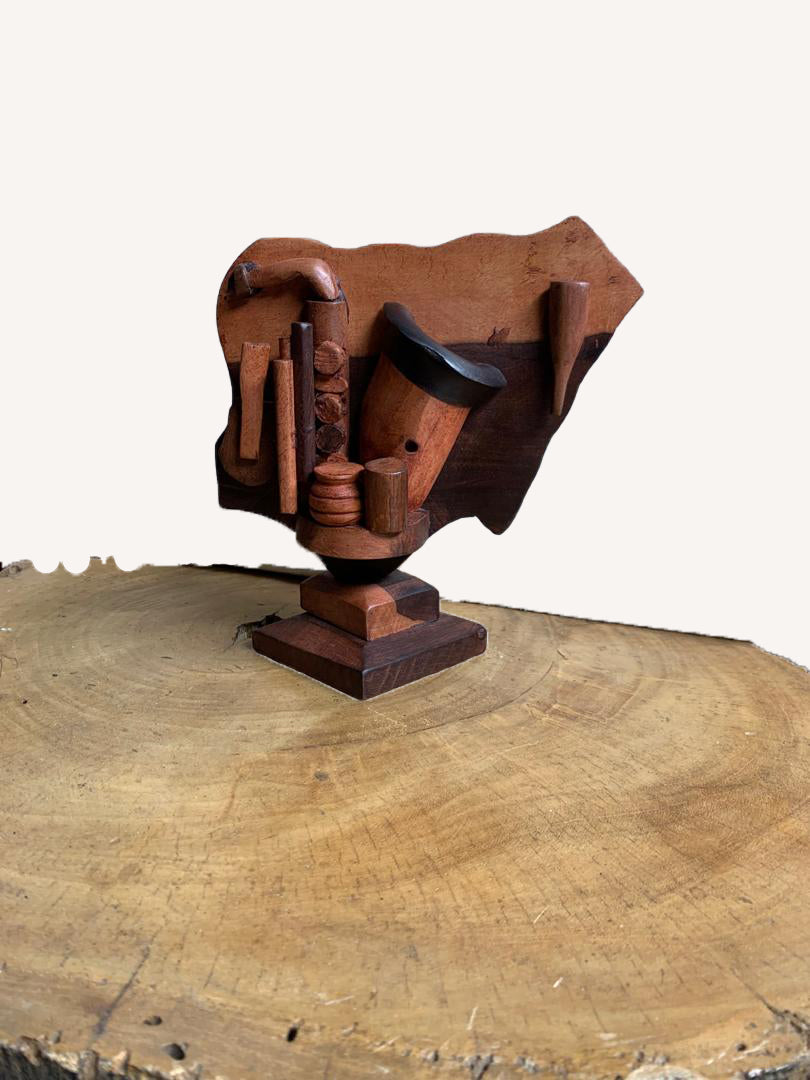 Nigerian map wit saxophone